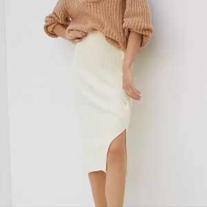 Maeve Desiree Knit Midi Skirt Size S
